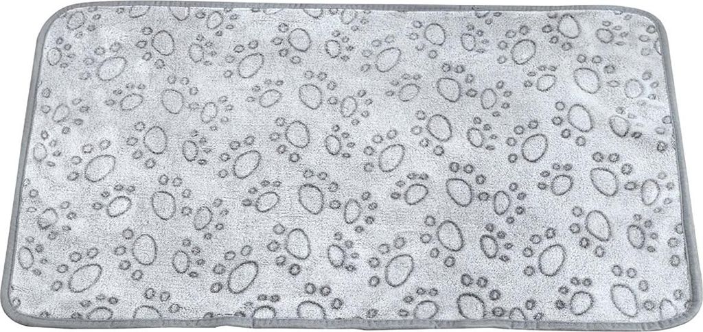 Hundedecke, graues pfotenmuster, 160x100cm, waschbar Haustier Decken, weich & bequem