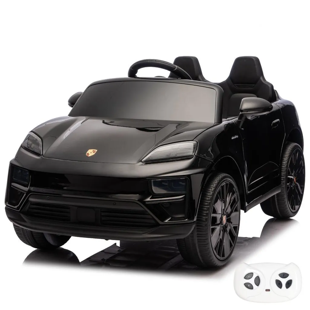 Porsche Macan Turbo 12V pour enfant roues EVA et suspensions souples