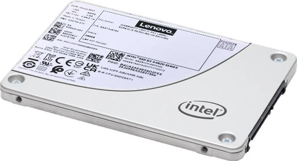 Disque SSD Interne 480 Go Lenovo 2.5'' SATA 6Gb/s Vitesse 550 Mo/s Haute Fiabilité