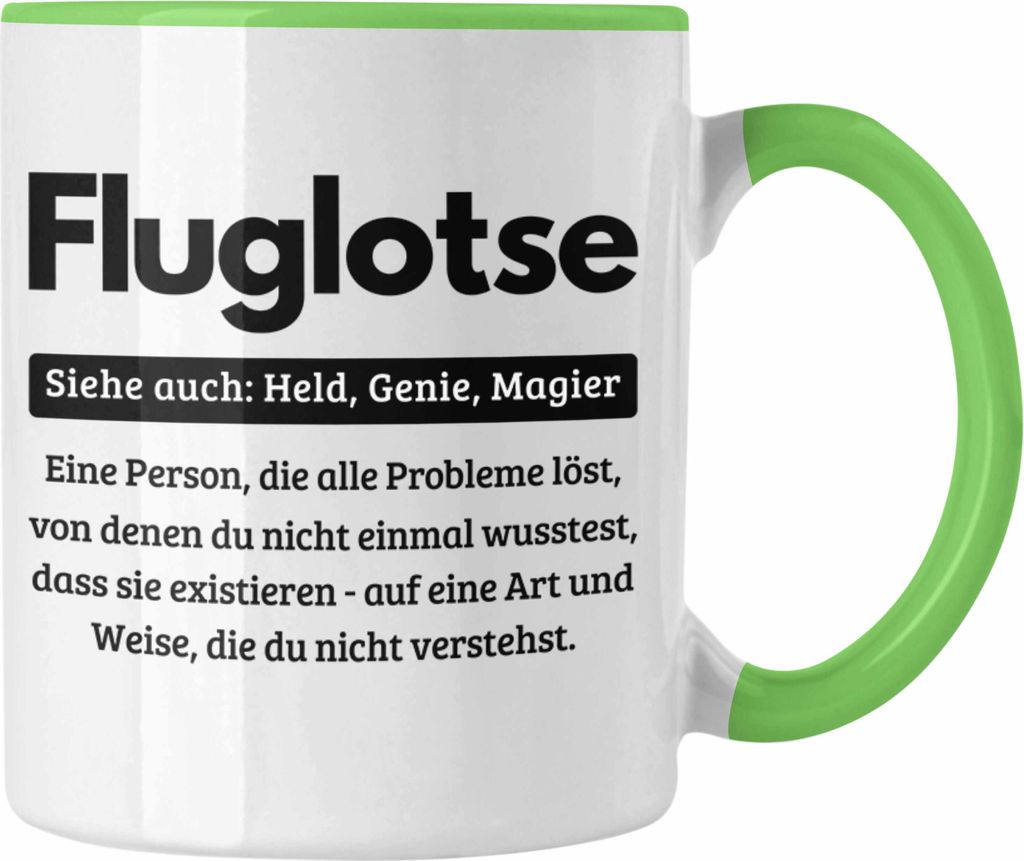 Trendation - Fluglotse Tasse Geschenk Spruch für Fluglotsen Produktbild 