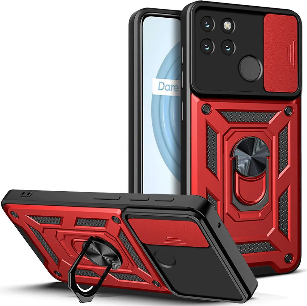 Custodia Portafoglio In Pelle Cover con Supporto Y01B per Realme C21Y Nero