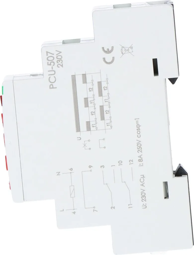 Relais temporisé PCU-507 : solution pour cycles automatiques 230V