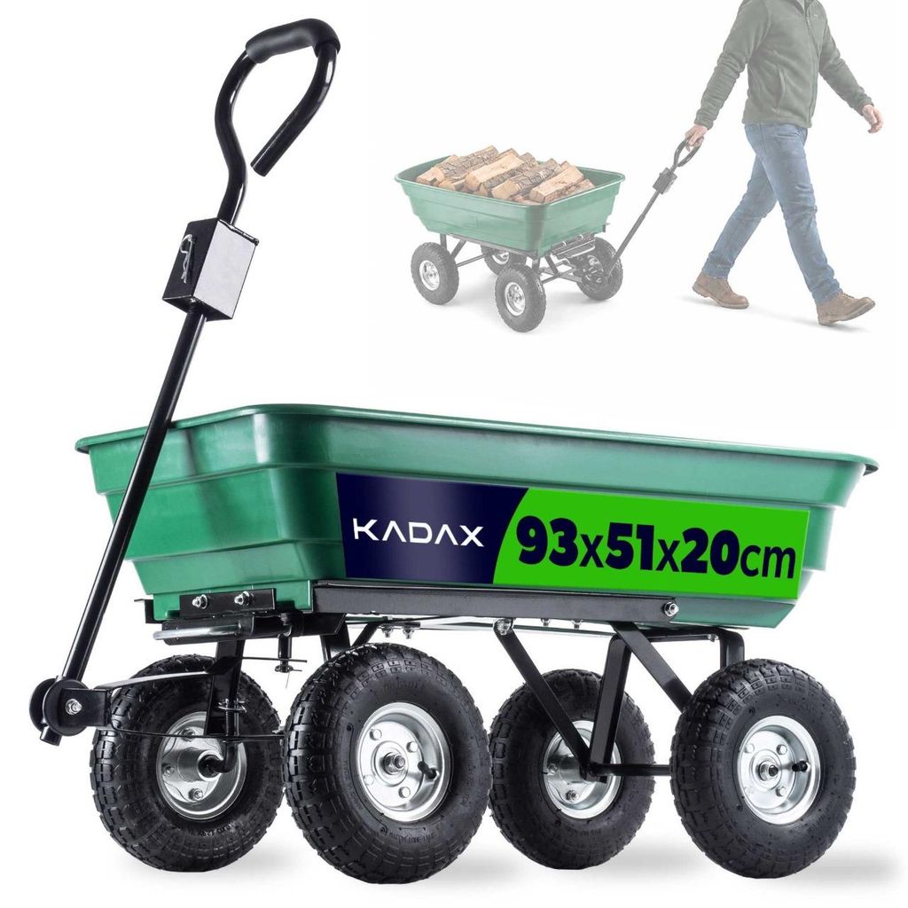 KADAX Taczka Wózek Ogrodowy Transportowy Wywrotka 300kg Zdjęcie produktu 
