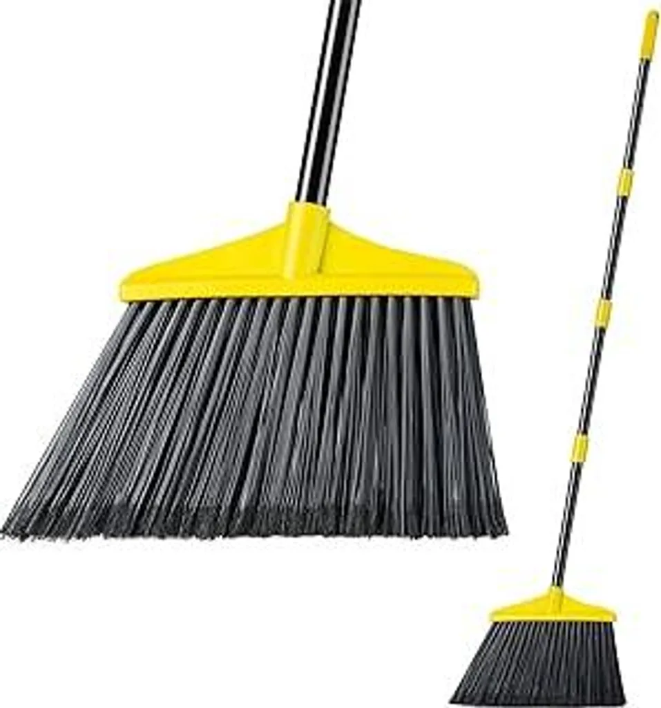 Scopa Commerciale Lifewit Gialla: 135cm per Cortili e Garage