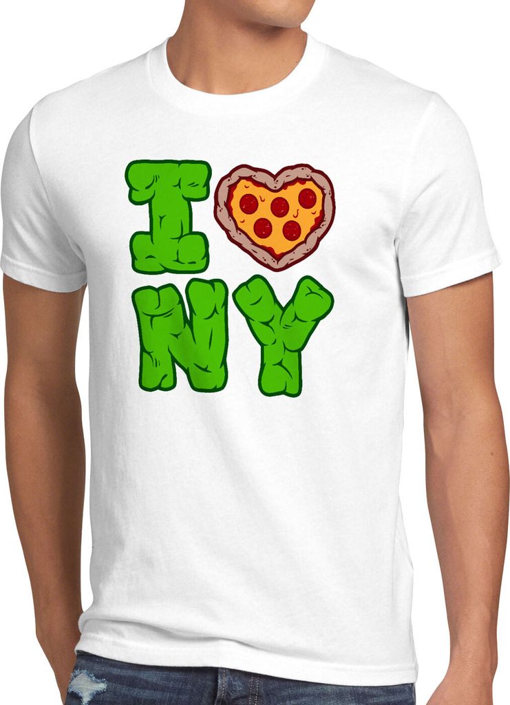 BaumwolleCloud Love NY Herren T-Shirt Turtle Teenage New York Mutant