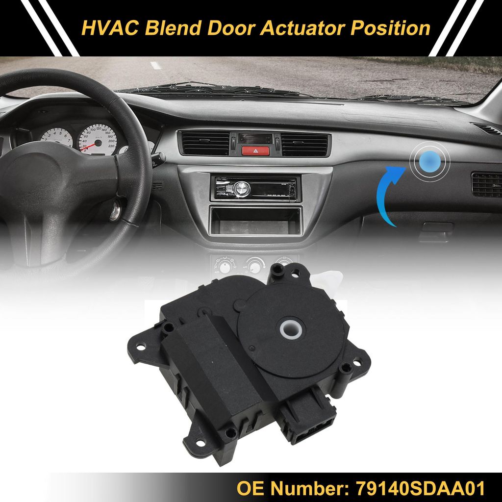 HVAC Heizungsmischklappenaktuator Ersatz für Honda Accord 2003-2007 AC Heizungsaktuator Nr.79140SDAA01 Luftklappenaktuator Kunststoff Metall