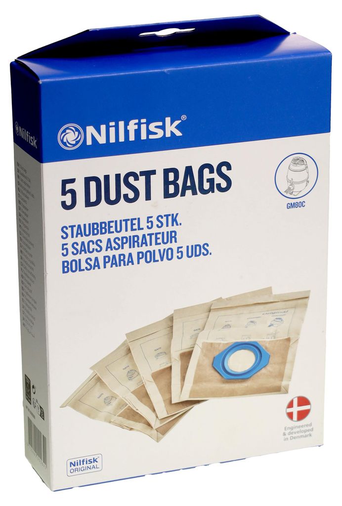 Nilfisk 82095000, Nilfisk, GM 80 / GM 80 C, 5 szt., 5 szt. Zdjęcie produktu 