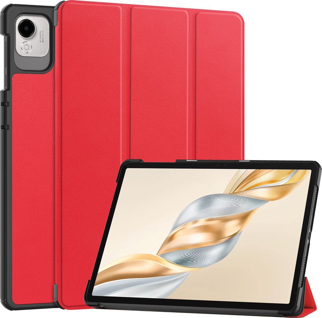 Case2go - Hülle kompatibel mit Honor Pad X9a / X9 Pro - 11.5 Zoll - Tri-fold Case - Tablet Case Schutzhülle - Rot