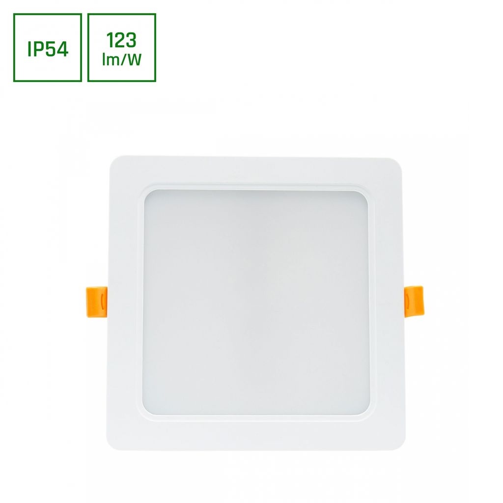 Spectrum LED inbouwspot, model DURE 3, wit, vierkant, 17x17 Productafbeelding 