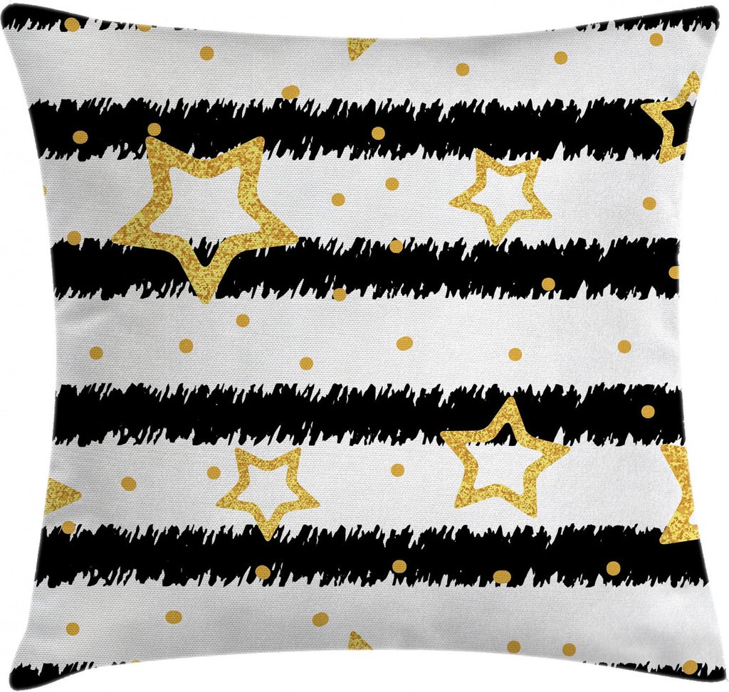 ABAKUHAUS Star Kissenbezug, Punkte Stripes Feier, Waschbar mit Reißverschluss Kissenhülle mit Farbfesten Klaren Farben Beidseitiger Druck, 40 x 4...