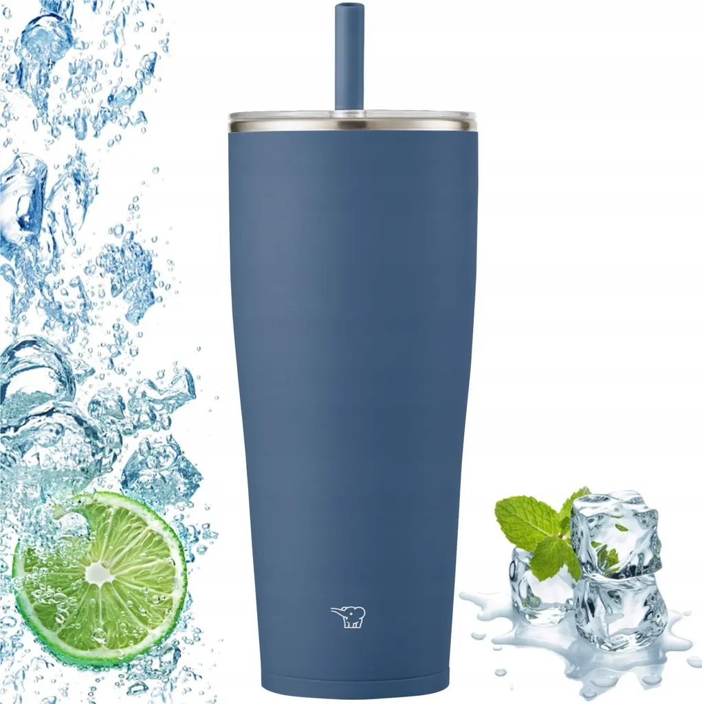 Zojirushi SX-HA89H-AM 890ml Blu Navy: Tazza Termica con Cannuccia