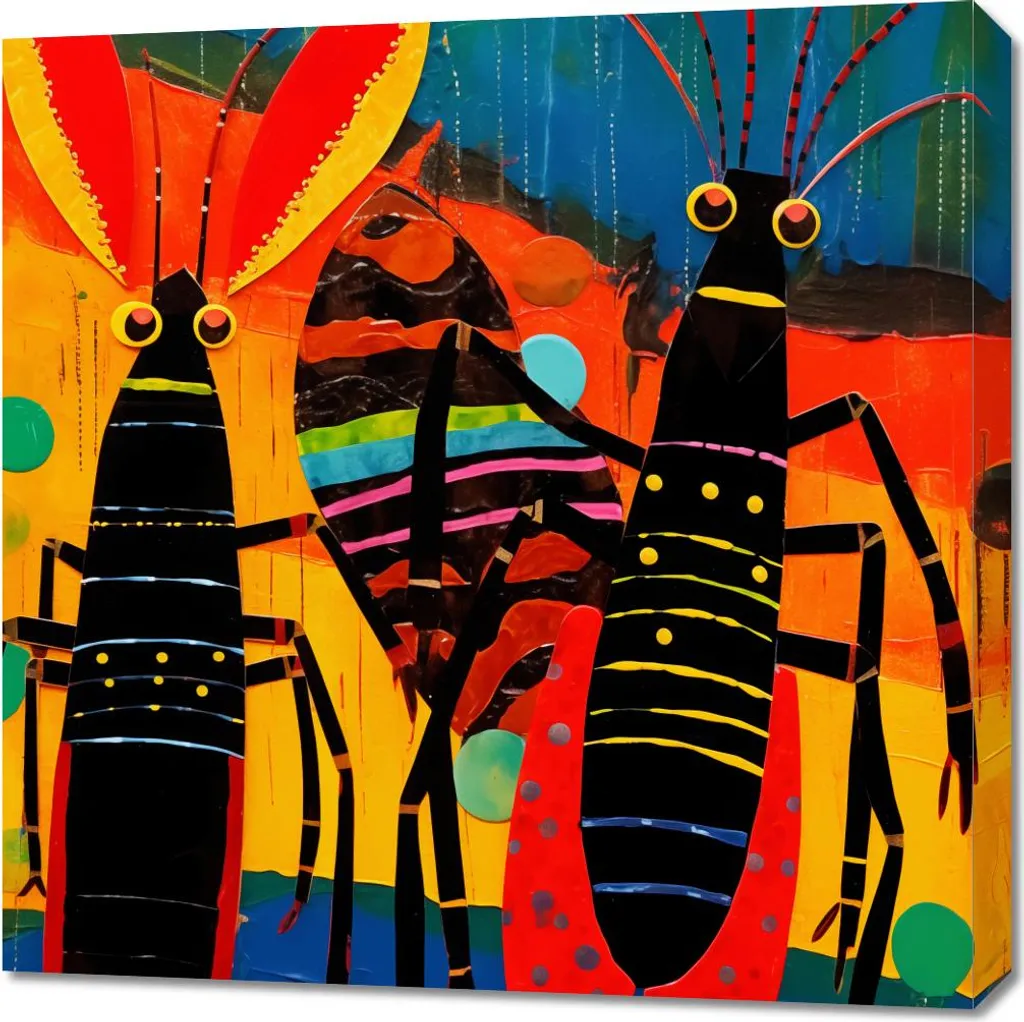 Quadro Moderno Ritmi Danzanti 70x70 - Tela Pronta per Soggiorno