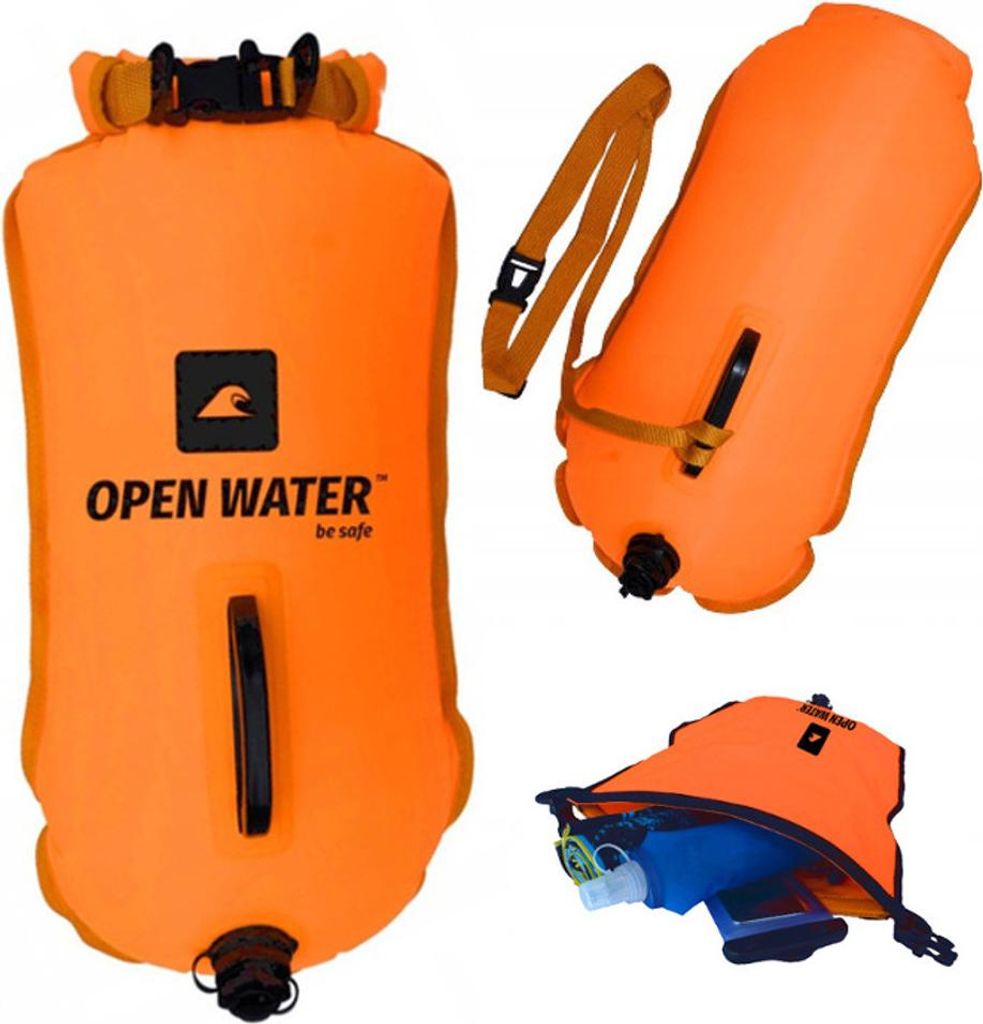 OpenWater XL Schwimm-Sicherheitsboje mit einer Tasche für Produktbild 