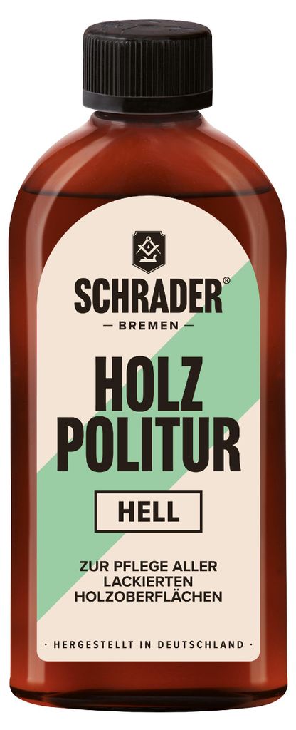SCHRADER Holz Politur hell - zum Auffrischen und Produktbild 