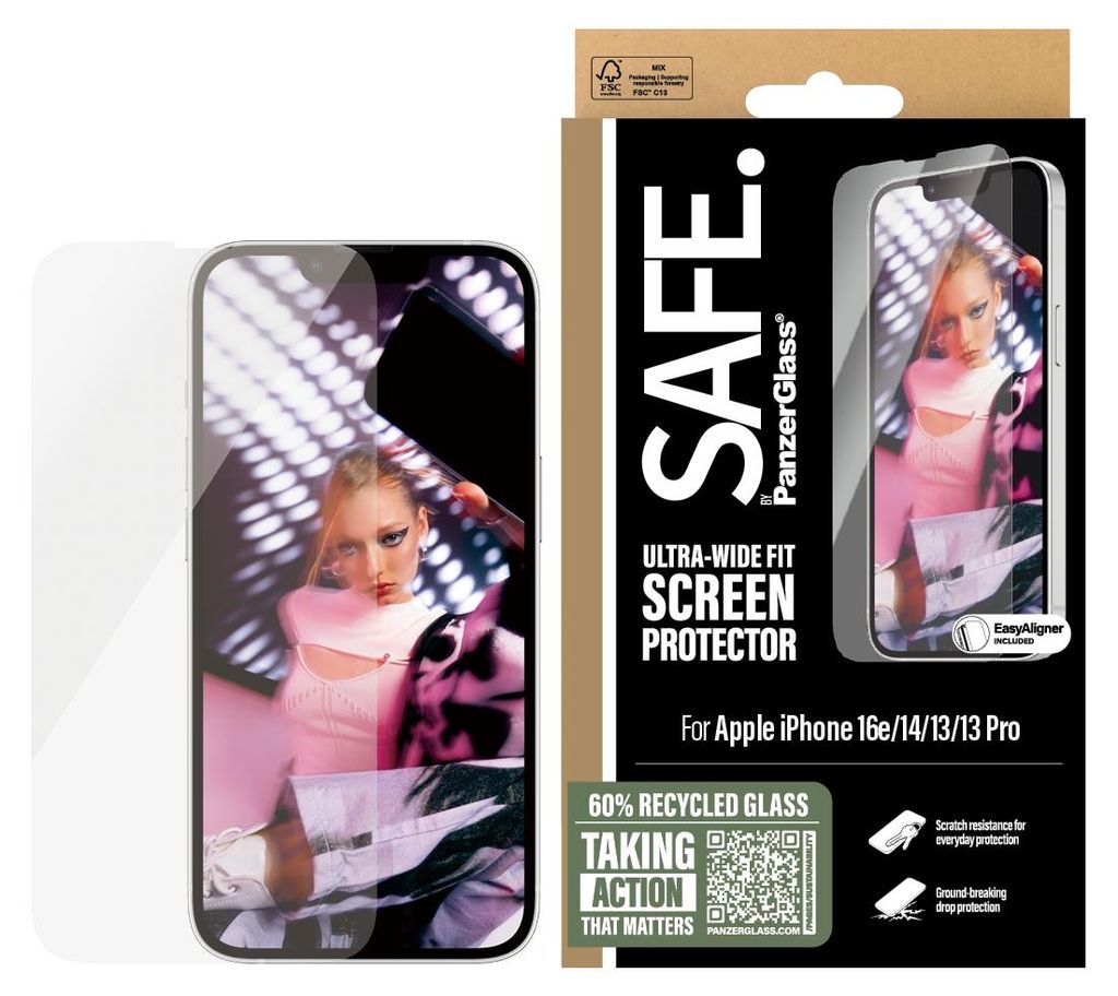 PanzerGlass SAFE. by ® Screen Protector iPhone 17e | 16e | Zdjęcie produktu 