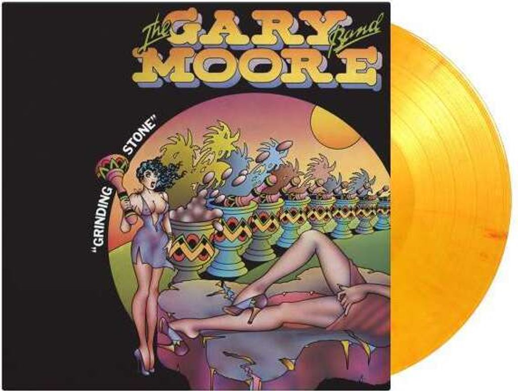 Gary Moore: Grinding Stone (50th Anniversary) (180g) (Limited Numbered Edition) (Flaming Vinyl) - - (LP / G)