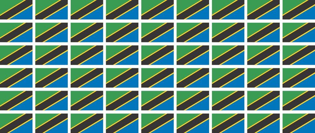 Mini Aufkleber Set - Pack glatt - 20x12mm - selbstklebender Sticker - Tansania - Flagge / Banner / Standarte fürs Auto, Büro, zu Hause und die Sc...