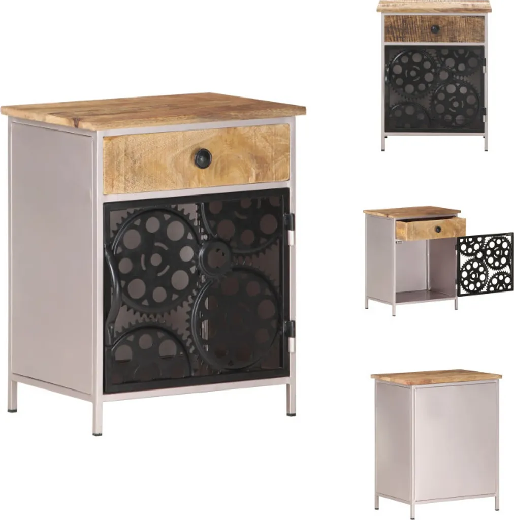 Table de chevet robuste bois massif vidaXL finit les meubles fragiles