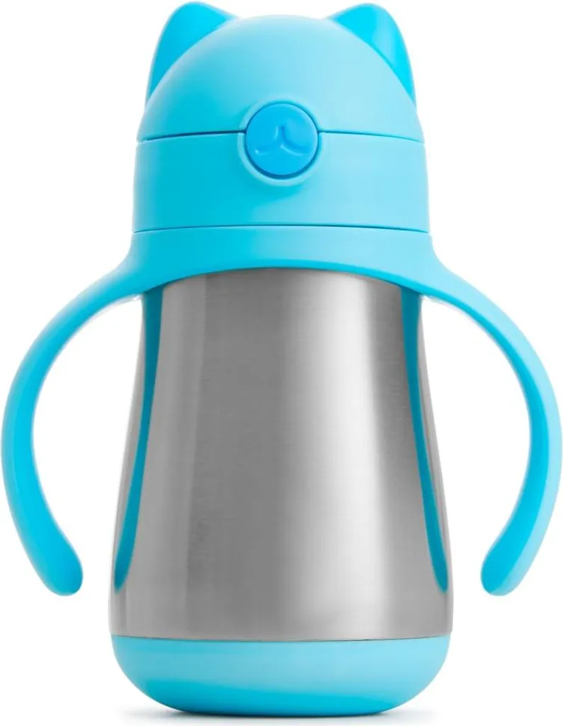 Tasse Munchkin Anti-Goutte : Fini les Fuites avec la Paille Cool Cat