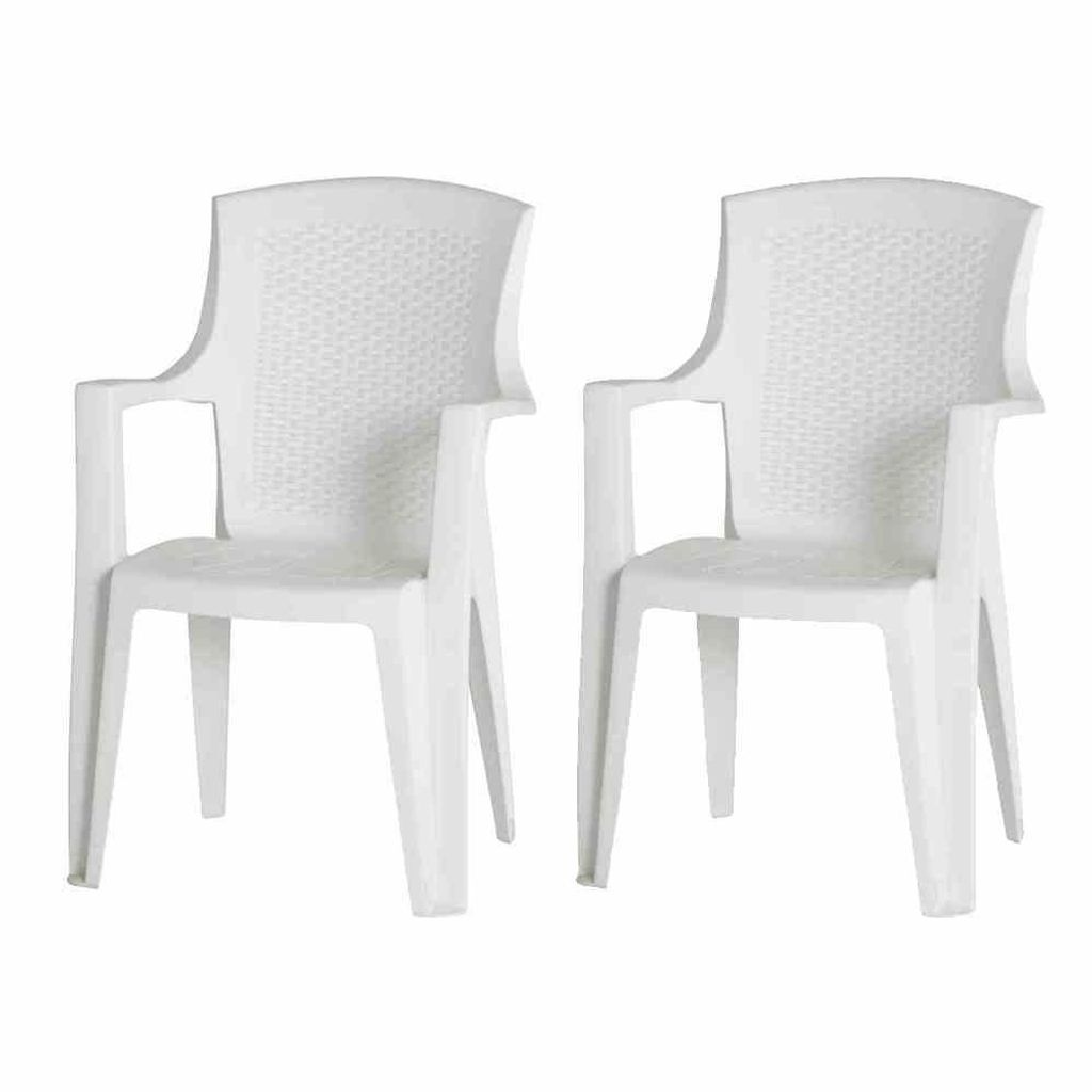 Progarden Eden SET 2 x Stapelsessel weiß