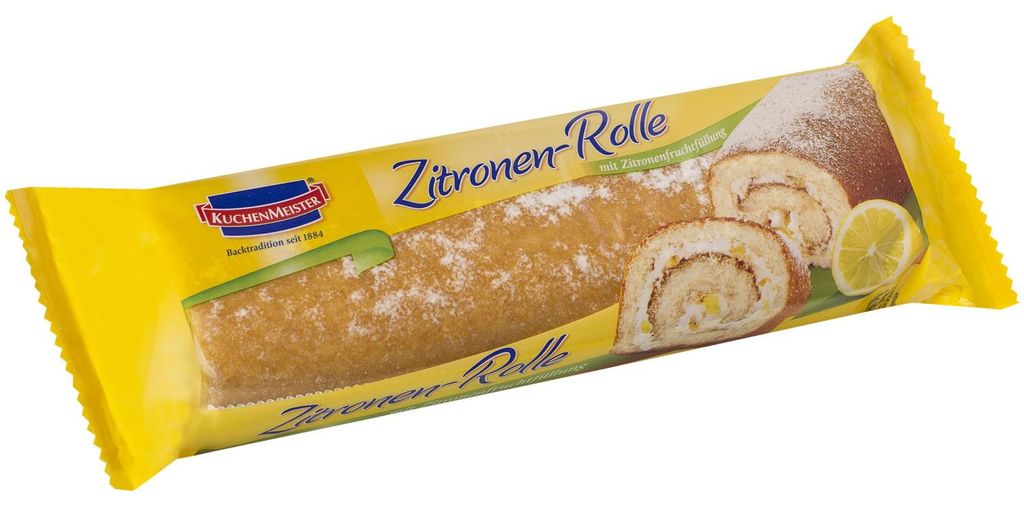 KuchenMeister Gâteau roulé au citron Crème et garniture aux Image du produit 