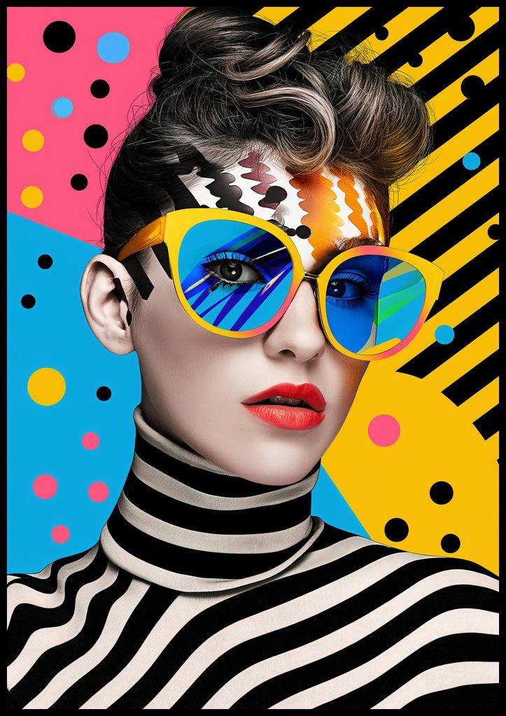 Poster 70x100cm Blick der bunten Seele