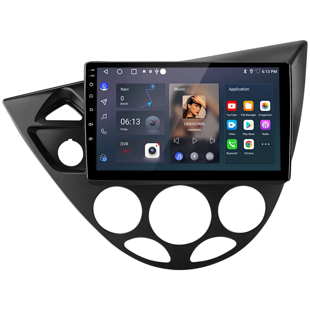 2+64GB Android 15 autoradio GPS Navi Carplay DAB+ WIFI BT USB RDS DSP per Ford Focus MK1 1998-2005