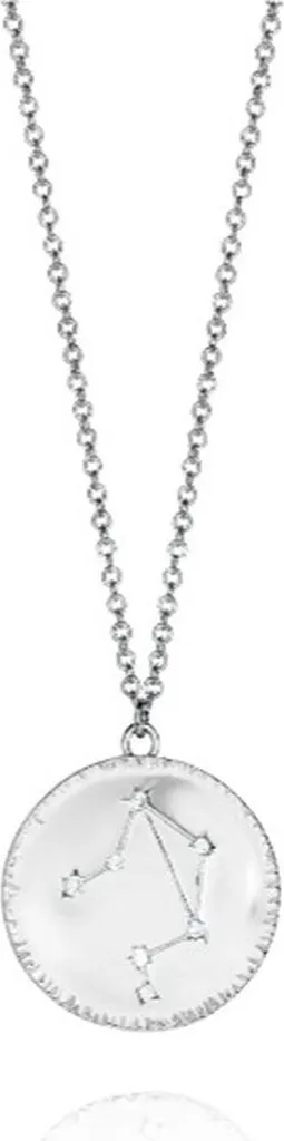 Collier Horoscope Balance en argent massif finition brillante éclat