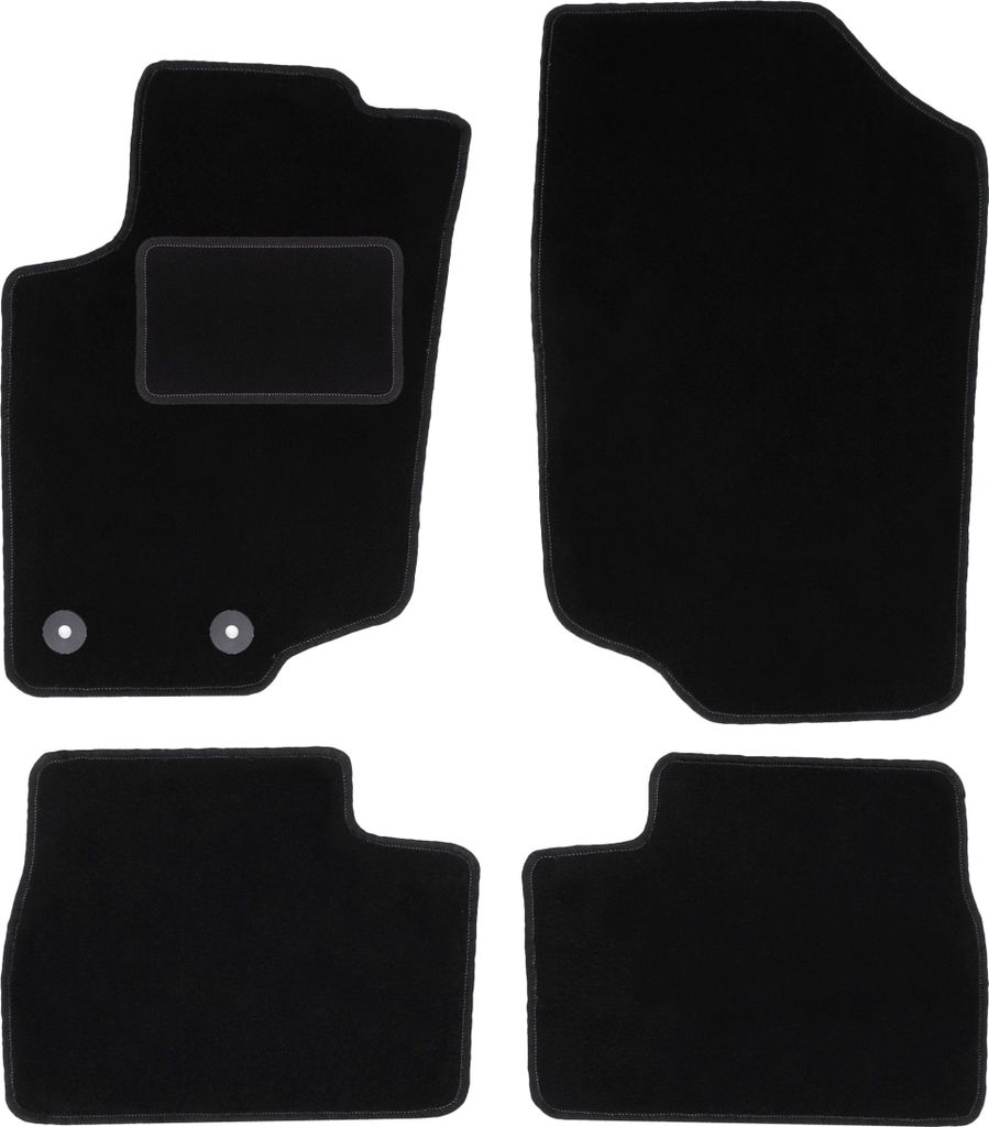 Schwarze Veloursmatten für: Peugeot 207 SW, Kombi, Schrägheck (2006-2012)