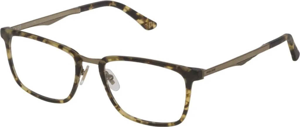 Police VPL684 Lunettes Homme - Monture Légère en Acétate Haute Qualité