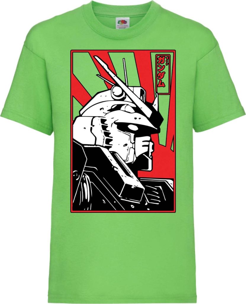 Kinder T-Shirt Mobile Suit Gundam 02 Mobile Suit Gundam, 12-13 Jahr - 152 / Lime