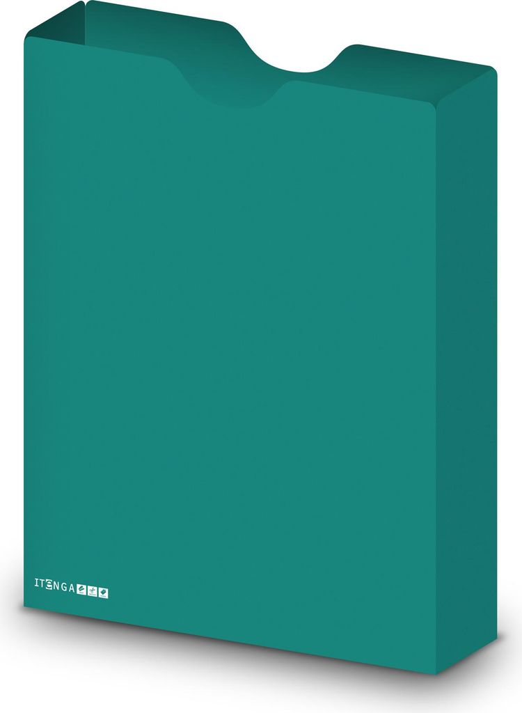 itenga Heftbox DIN A4 Hochformat aus PP Kunststoff TÜRKIS Produktbild 