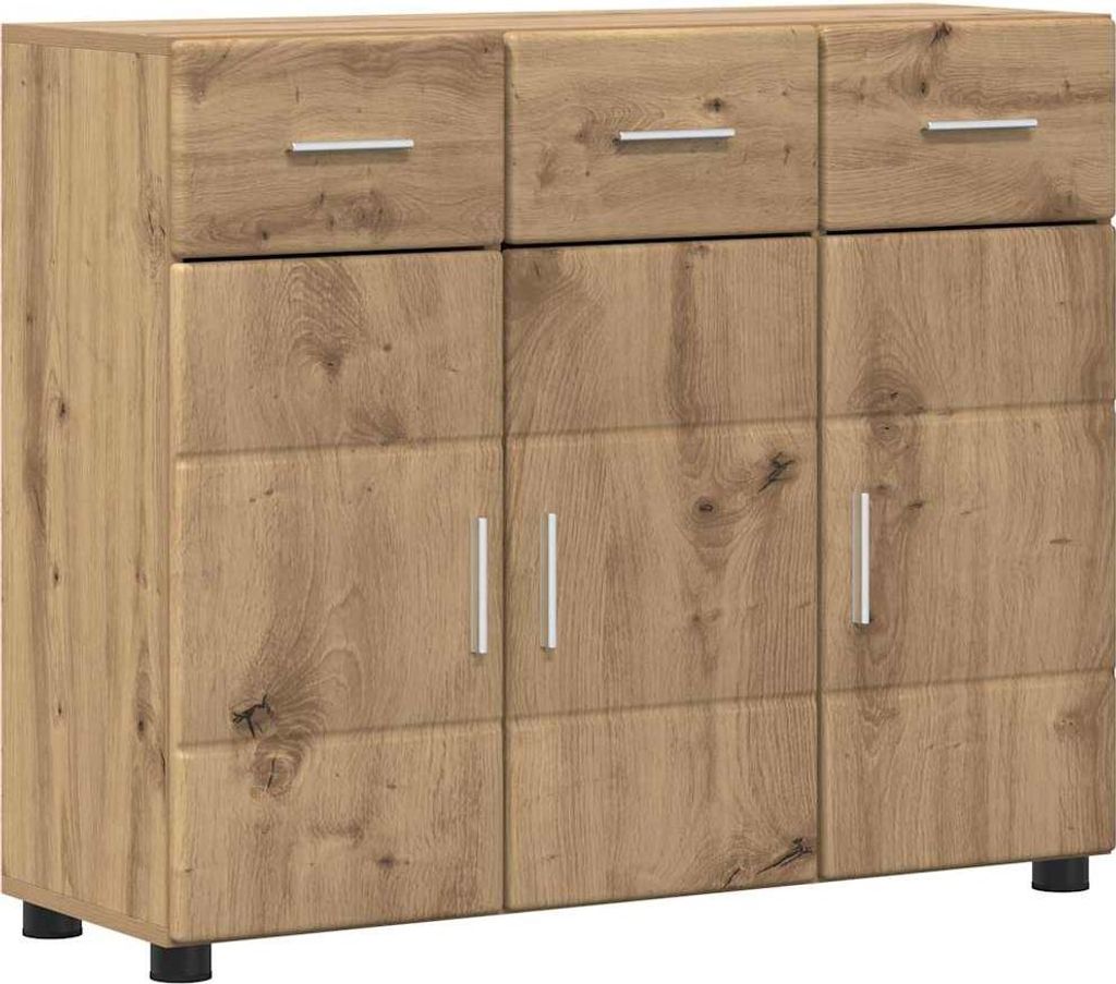 Sideboard mit Regal FLORIN Artisan-Eiche 88,5 x 30,5 x 73 cm