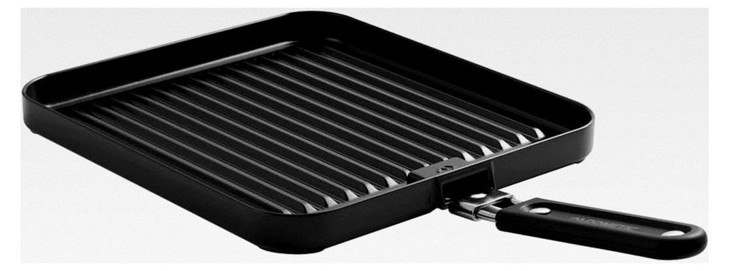 Universelle Grillplatte aus Aluminium - Grillzubehör für Camping und Barbecue - Schwarz