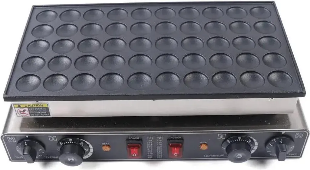 Machine à poffertjes 50 cavités : finissez-en avec la cuisson lente