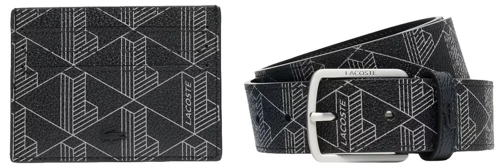 Lacoste The Blend Geschenkset - Kreditkartenetui und Gürtel Produktbild 