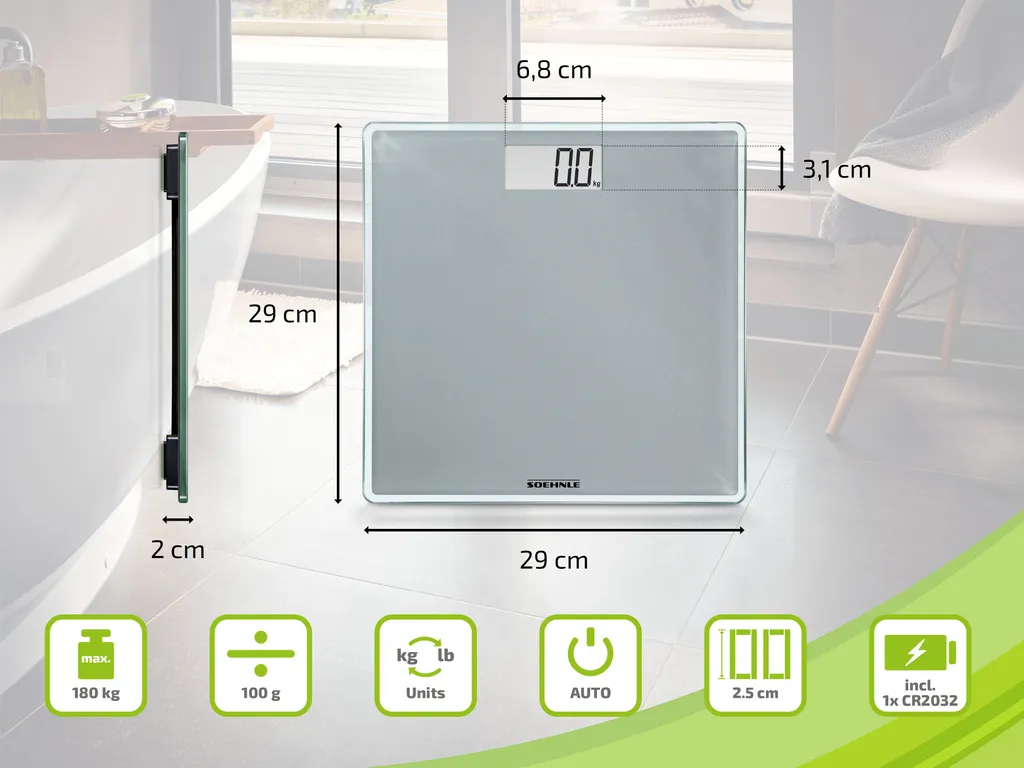 Pèse-personne PWD Style Sense Compact 300 - Balance Digitale Précise - 7