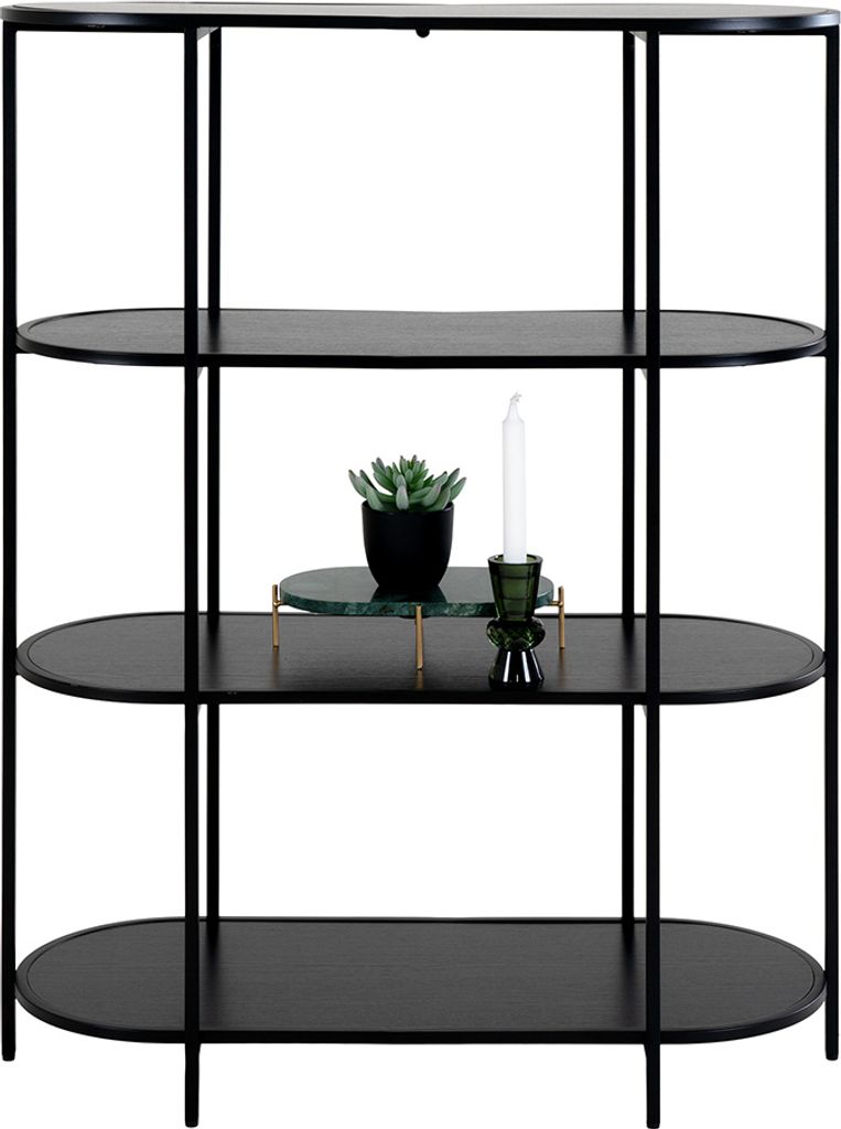 House Collection Regal Dina Schwarz Oval Produktbild 