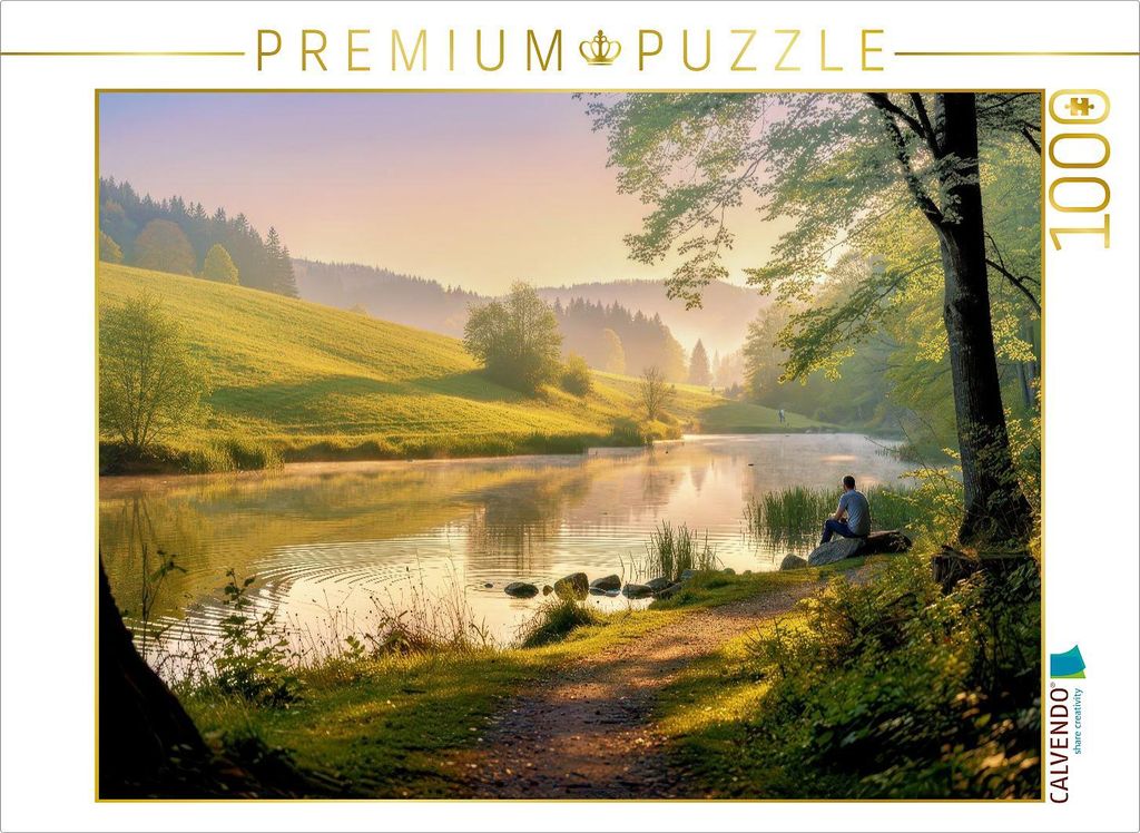 CALVENDO Puzzle Wo Natur zur stillen Kraftquelle wird. | 1000 Teile Lege-Größe 64x48cm Foto-Puzzle für glückliche Stunden