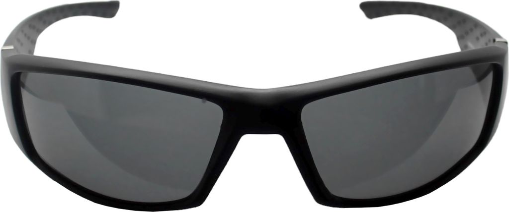 Herren Sport Sonnenbrille Polarisiert Getönt Damen Sportbrille Uni Bikerbrille Schwarz Matt Wrap Around Anglerbrille