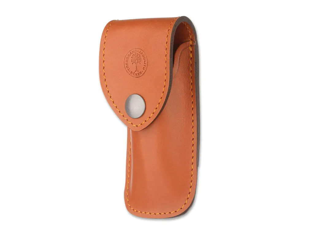 Böker Étui Petit Modèle en Cuir Marron - Finition Artisanale Française