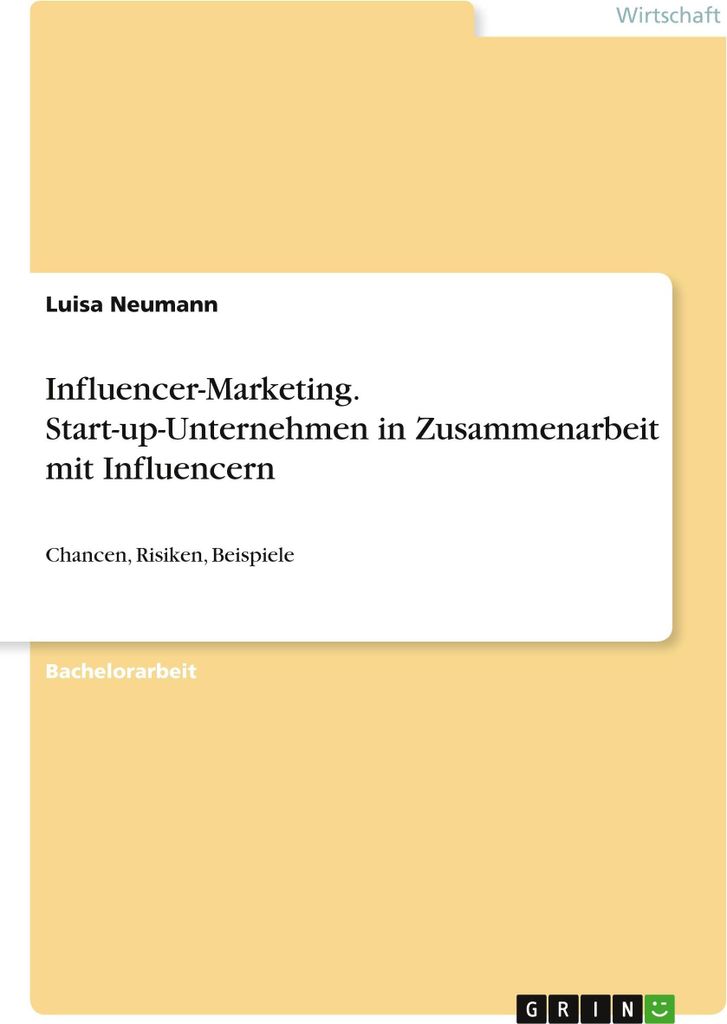 Influencer-Marketing. Start-up-Unternehmen in Zusammenarbeit mit Influencern
