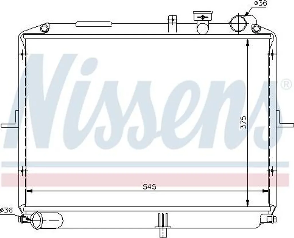 Évitez la Surchauffe : Radiateur Moteur NISSENS pour Kia Pregio