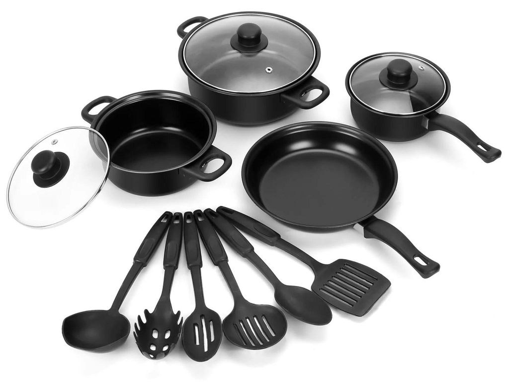 Herzberg HG-04241: 13-teiliges Antihaft-Kochgeschirr-Set Produktbild 
