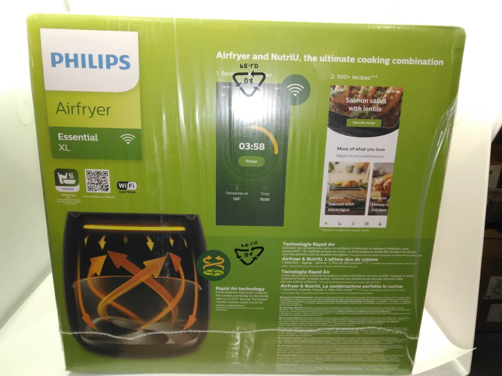 Friteuse Philips HD9280 XL, airfryer connecté à air chaud de 2 kW - 28
