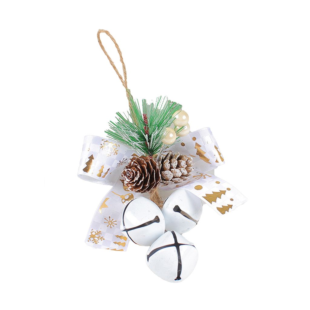 Weihnachtsdekoration Buntes DIY Kreativ tragbares Hängen Tinecone Bow-Knot Decor für Weihnachtsfeier-2