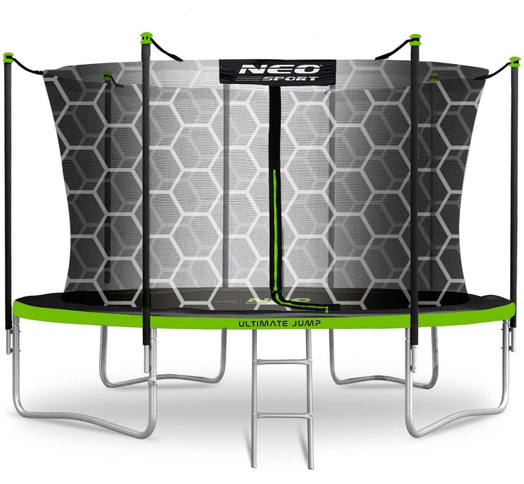 Neo-Sport Gartentrampolin (435 cm) mit Innennetz und Leiter