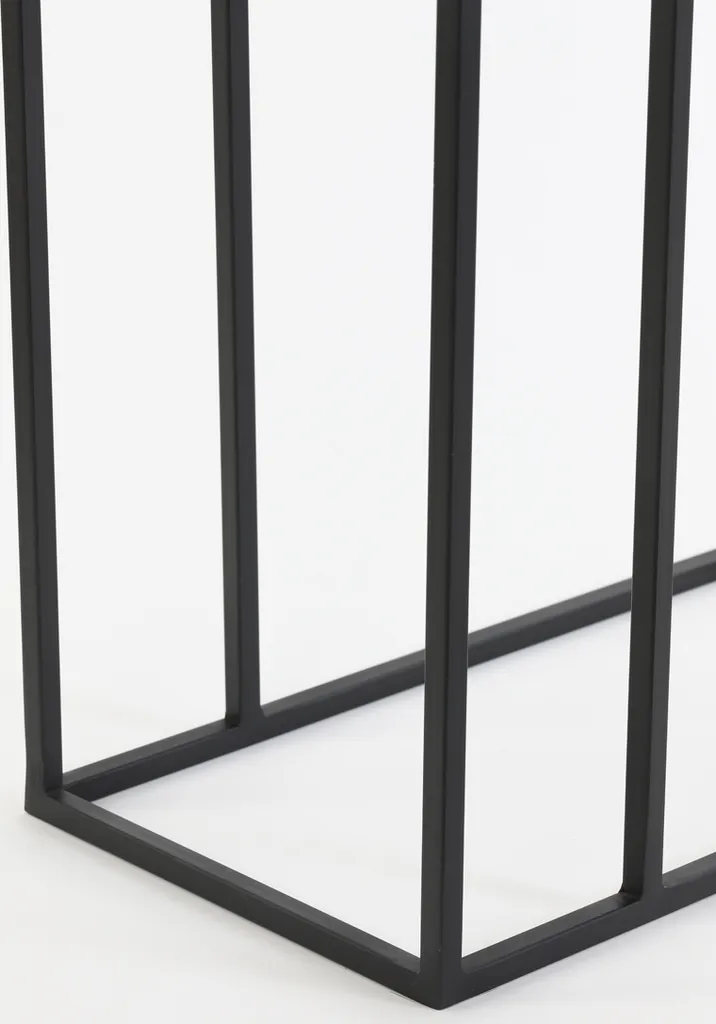 Petite table d'appoint métal noir mat Macy - Style industriel chic - 6