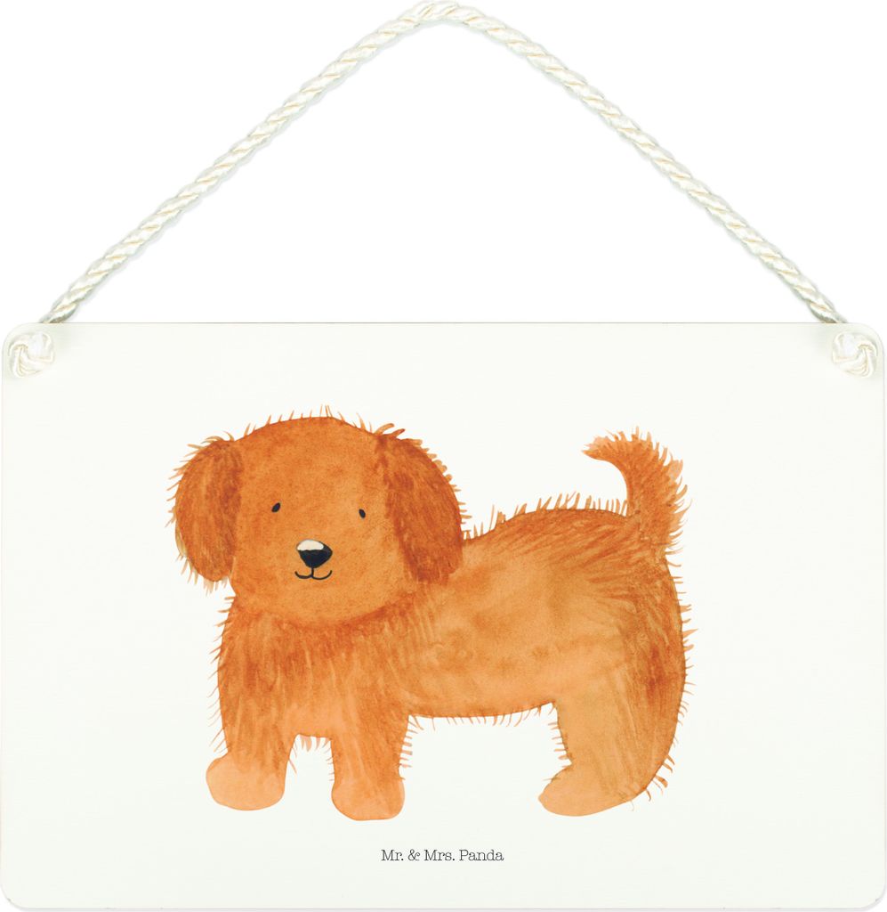 Mr. & Mrs. Panda Holzschild Hund Flauschig DIN A4 - Weiß - Geschenk, Sprüche, Schild, Hunde, kleine aufmerksamkeit, Frauchen, wandtafel, holzbild...