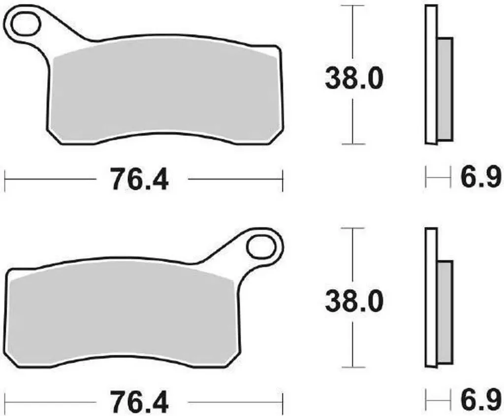 Plaquettes de frein moto frittées SBS pour KTM Duke et Adventure 125 390